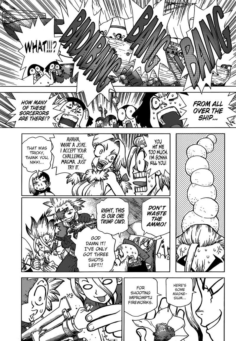 Dr. Stone Manga Chapter 129 page 4 - Joker scene