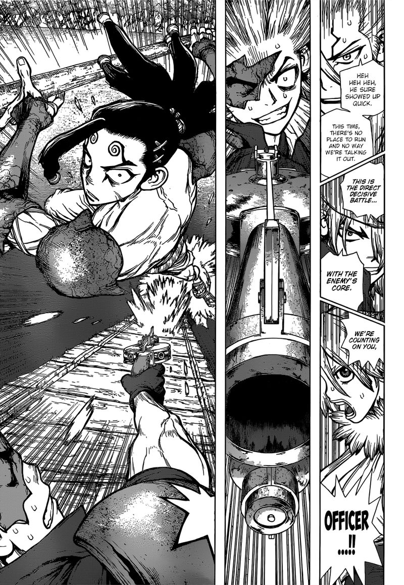 Dr. Stone Manga Chapter 129 page 7 - Joker scene