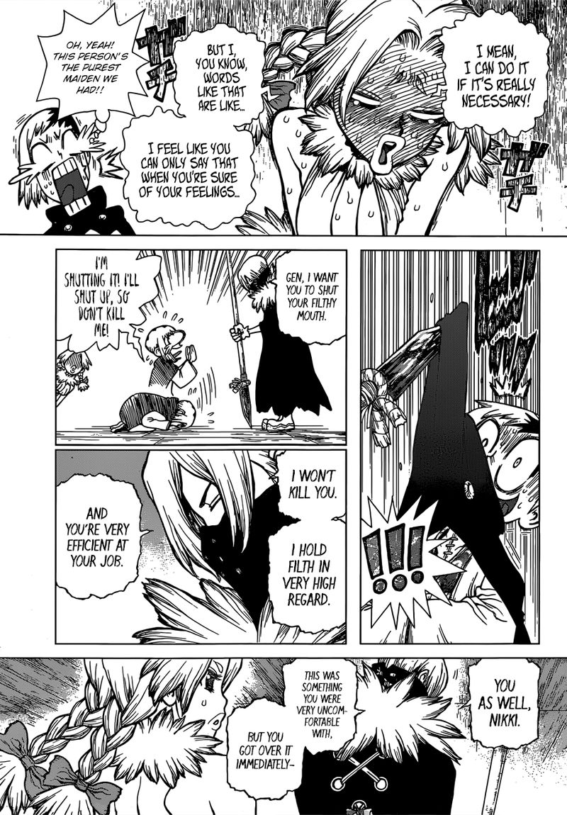 Dr. Stone Manga Chapter 130 page 10 - Devil's Choice scene