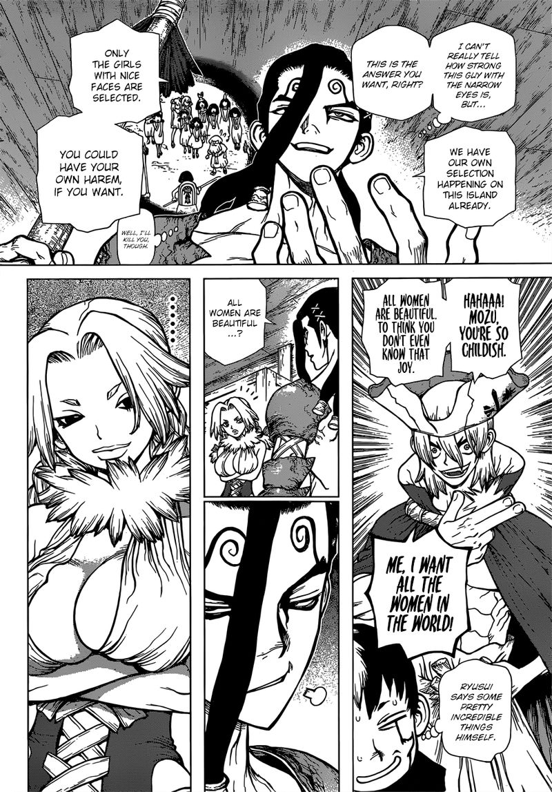 Dr. Stone Manga Chapter 130 page 13 - Devil's Choice scene