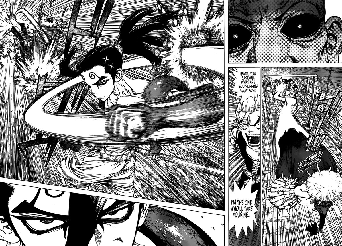 Dr. Stone Manga Chapter 130 page 4 - Devil's Choice scene