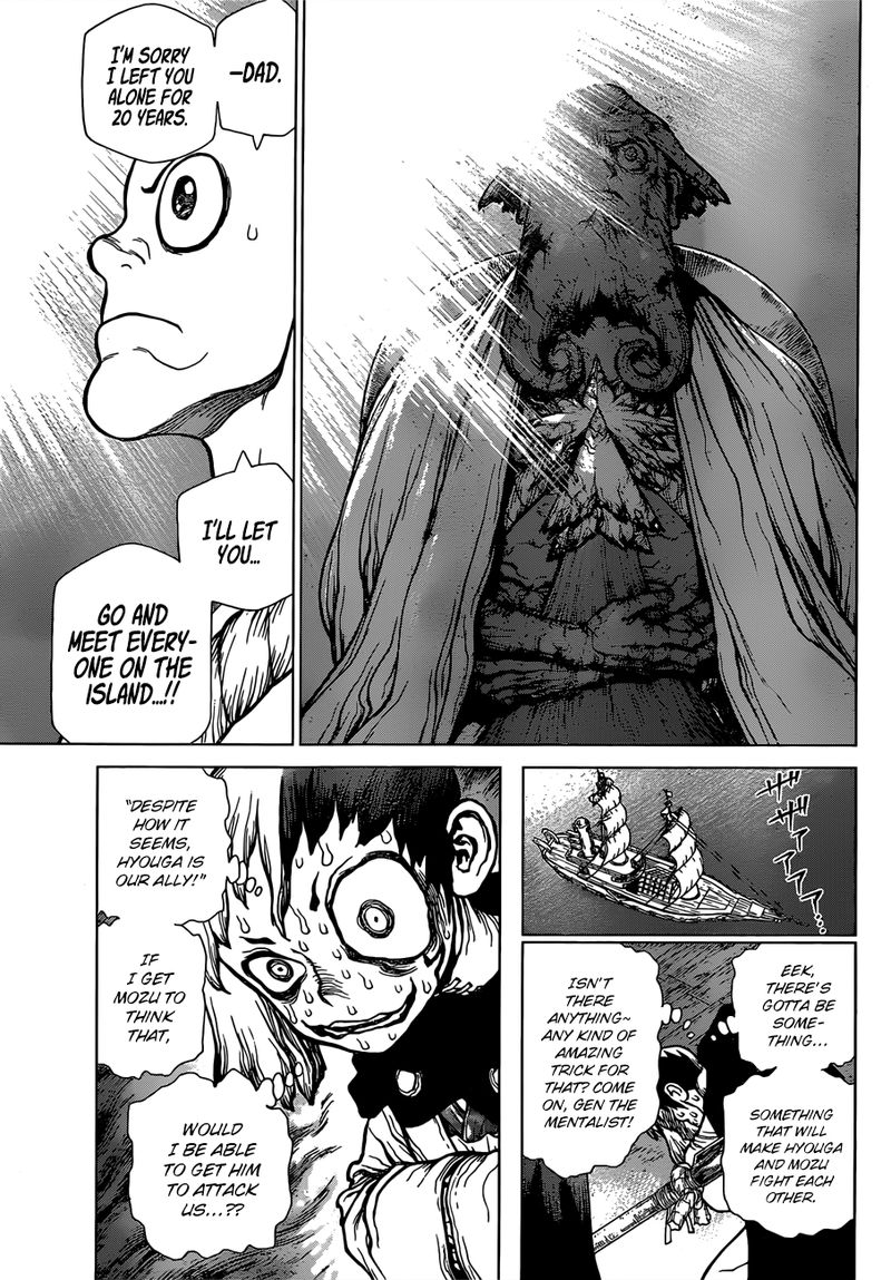 Dr. Stone Manga Chapter 130 page 8 - Devil's Choice scene