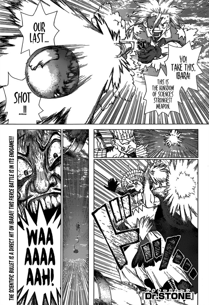 Dr. Stone Manga Chapter 132 page 1 - The Strongest Weapon is... scene