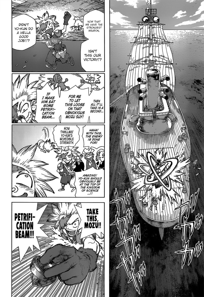 Dr. Stone Manga Chapter 132 page 4 - The Strongest Weapon is... scene