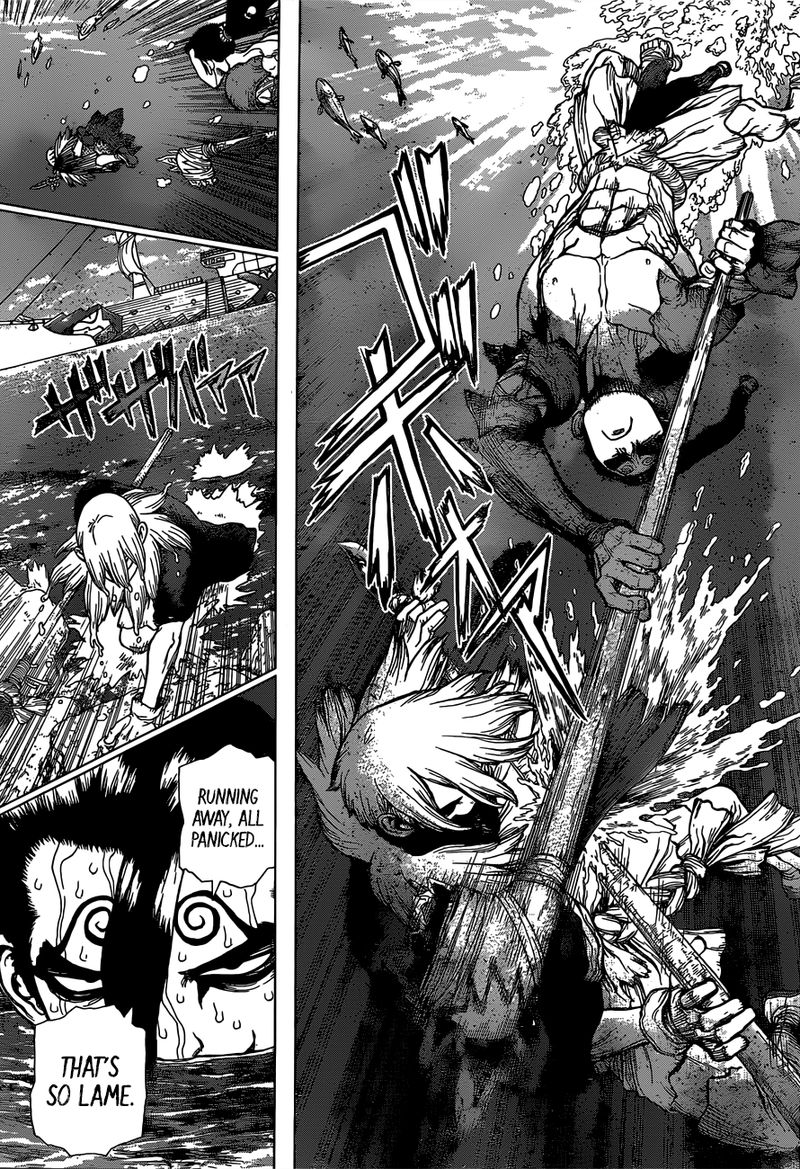 Dr. Stone Manga Chapter 132 page 7 - The Strongest Weapon is... scene