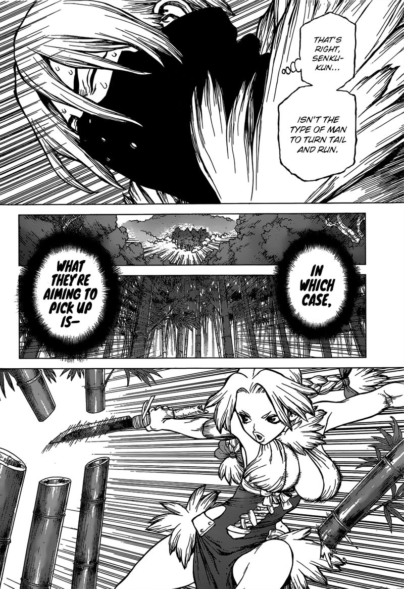 Dr. Stone Manga Chapter 132 page 8 - The Strongest Weapon is... scene