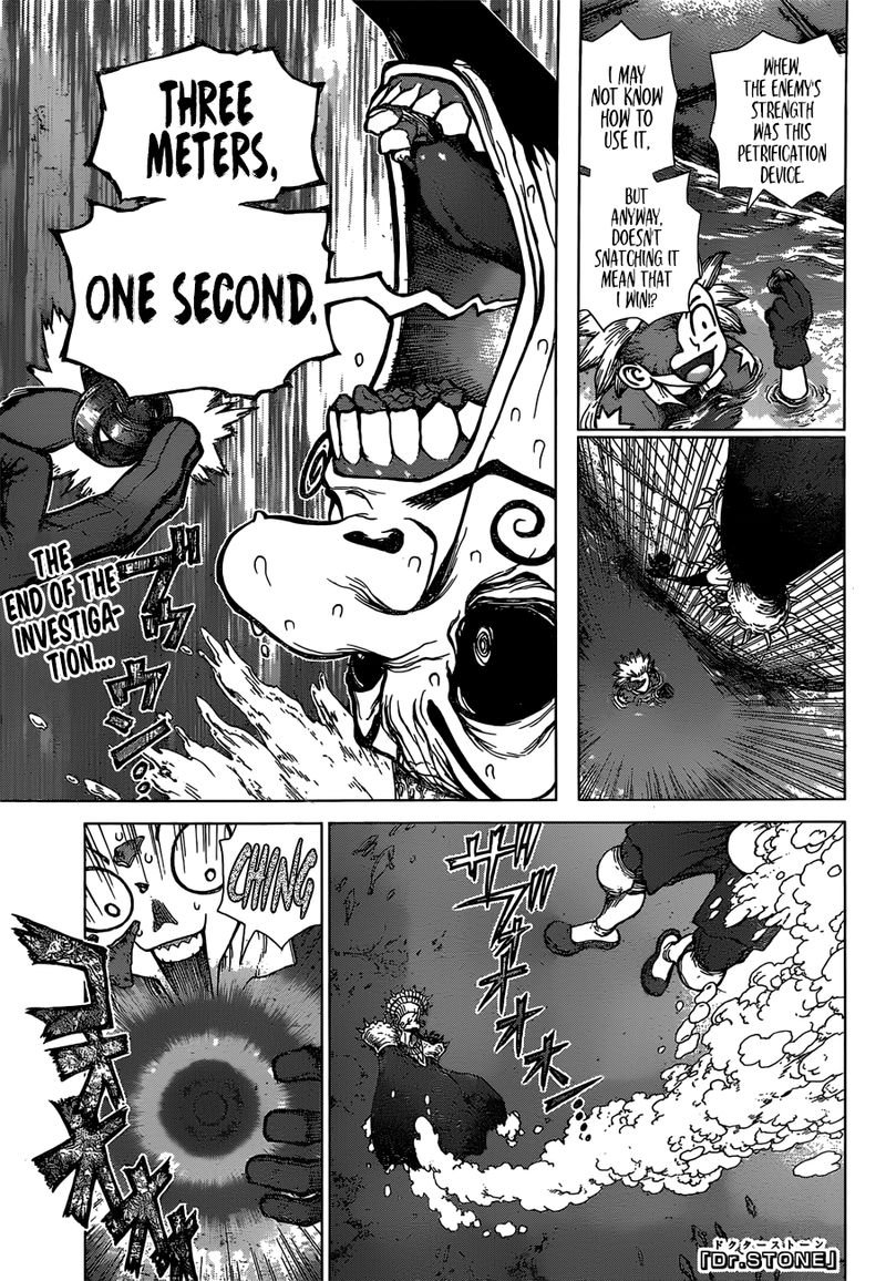 Dr. Stone Manga Chapter 133 page 2 - Flash of Destruction scene