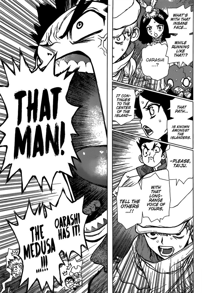 Dr. Stone Manga Chapter 133 page 6 - Flash of Destruction scene