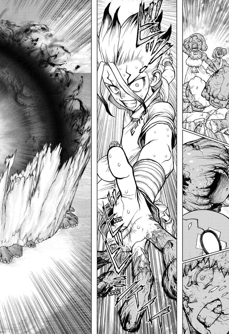 Dr. Stone Manga Chapter 134 page 4 - Commander Faceoff scene