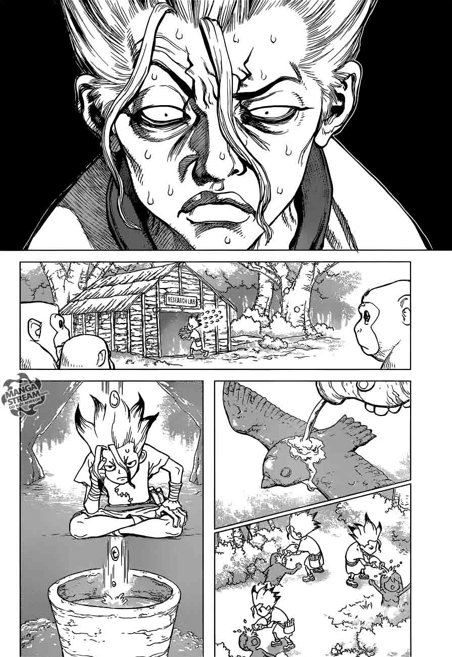 Dr. Stone Manga Chapter 14 page 11 - Those Who Have Faith scene