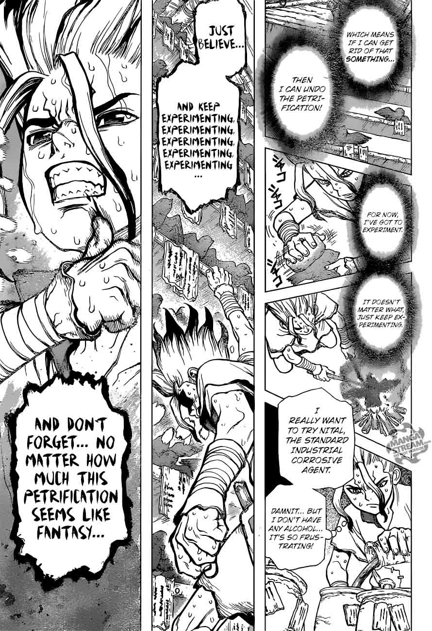 Dr. Stone Manga Chapter 14 page 14 - Those Who Have Faith scene