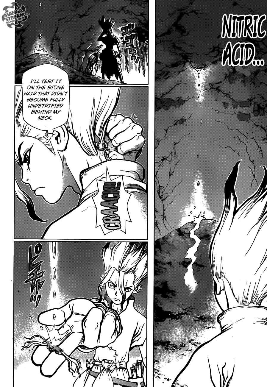 Dr. Stone Manga Chapter 14 page 9 - Those Who Have Faith scene