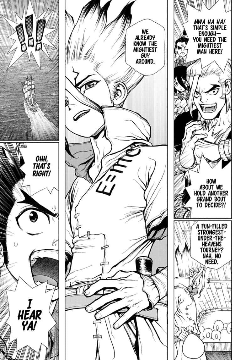 Dr. Stone Manga Chapter 140 page 14 - New-World Pilots scene