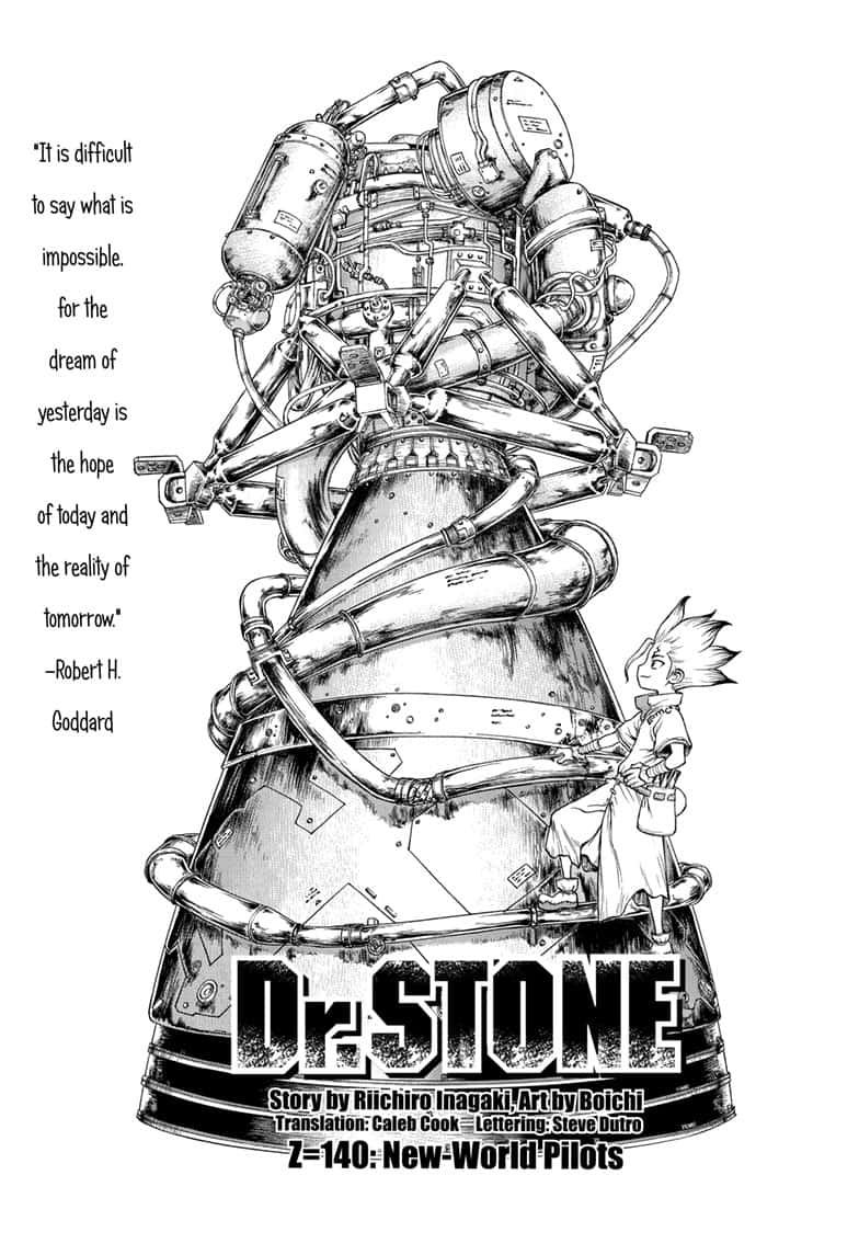 Dr. Stone Manga Chapter 140 page 3 - New-World Pilots scene