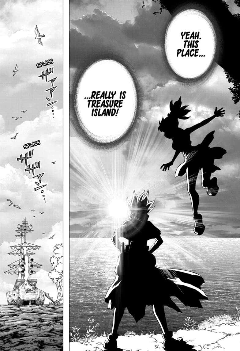 Dr. Stone Manga Chapter 140 page 9 - New-World Pilots scene