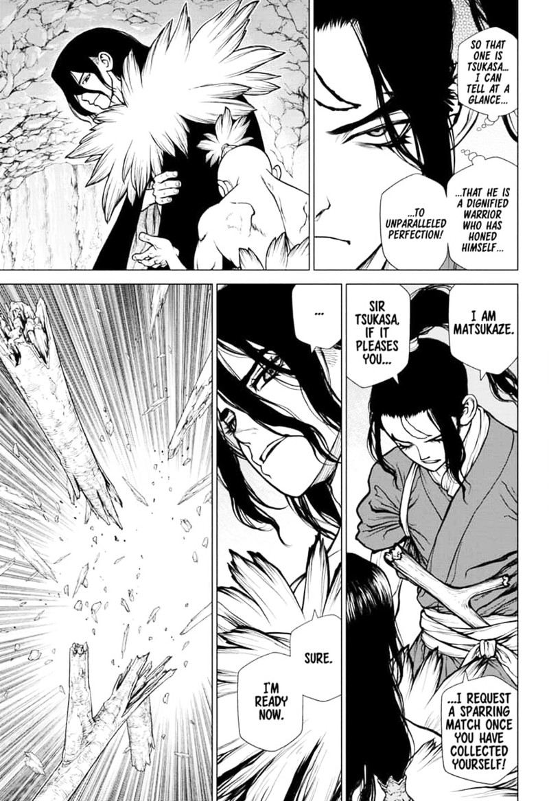 Dr. Stone Manga Chapter 141 page 16 - First Team scene