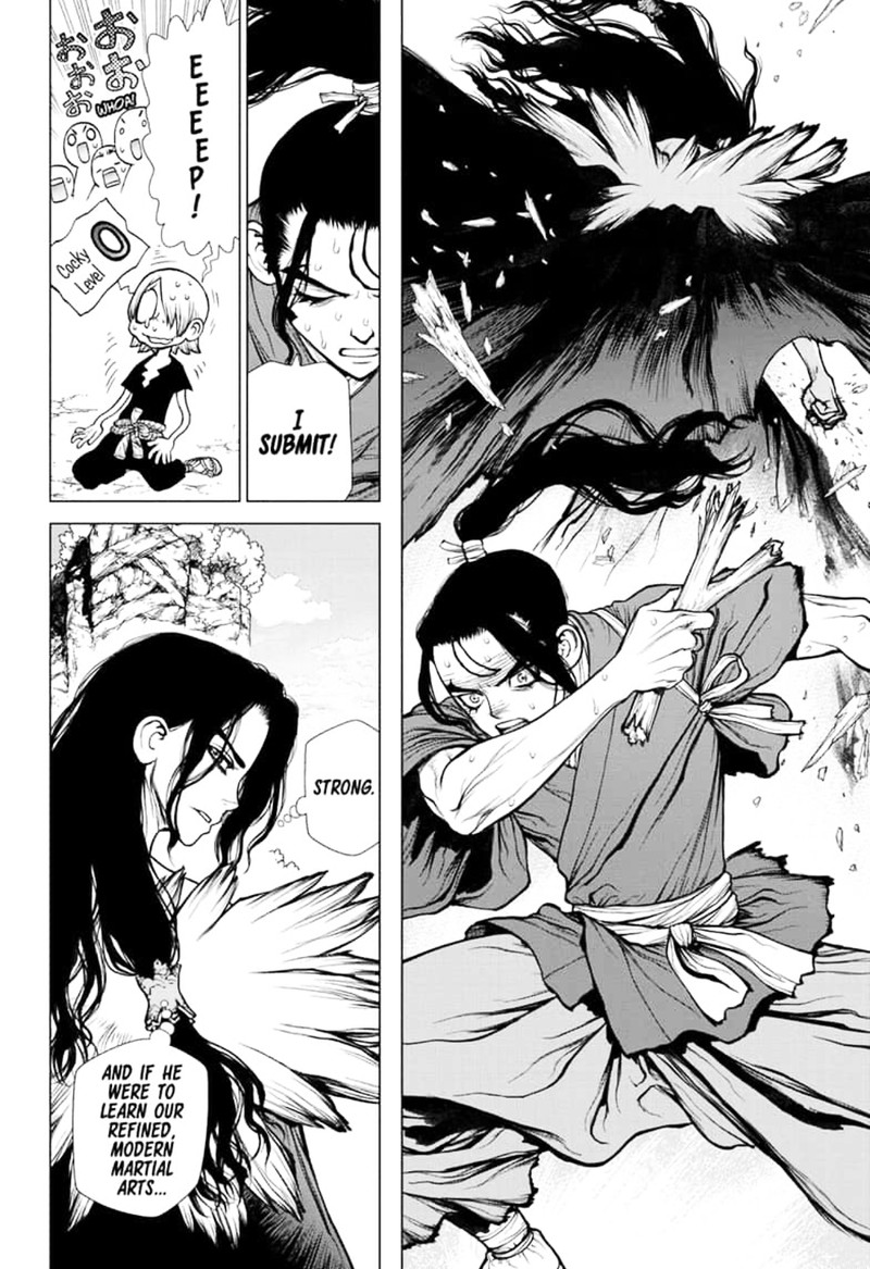 Dr. Stone Manga Chapter 141 page 17 - First Team scene