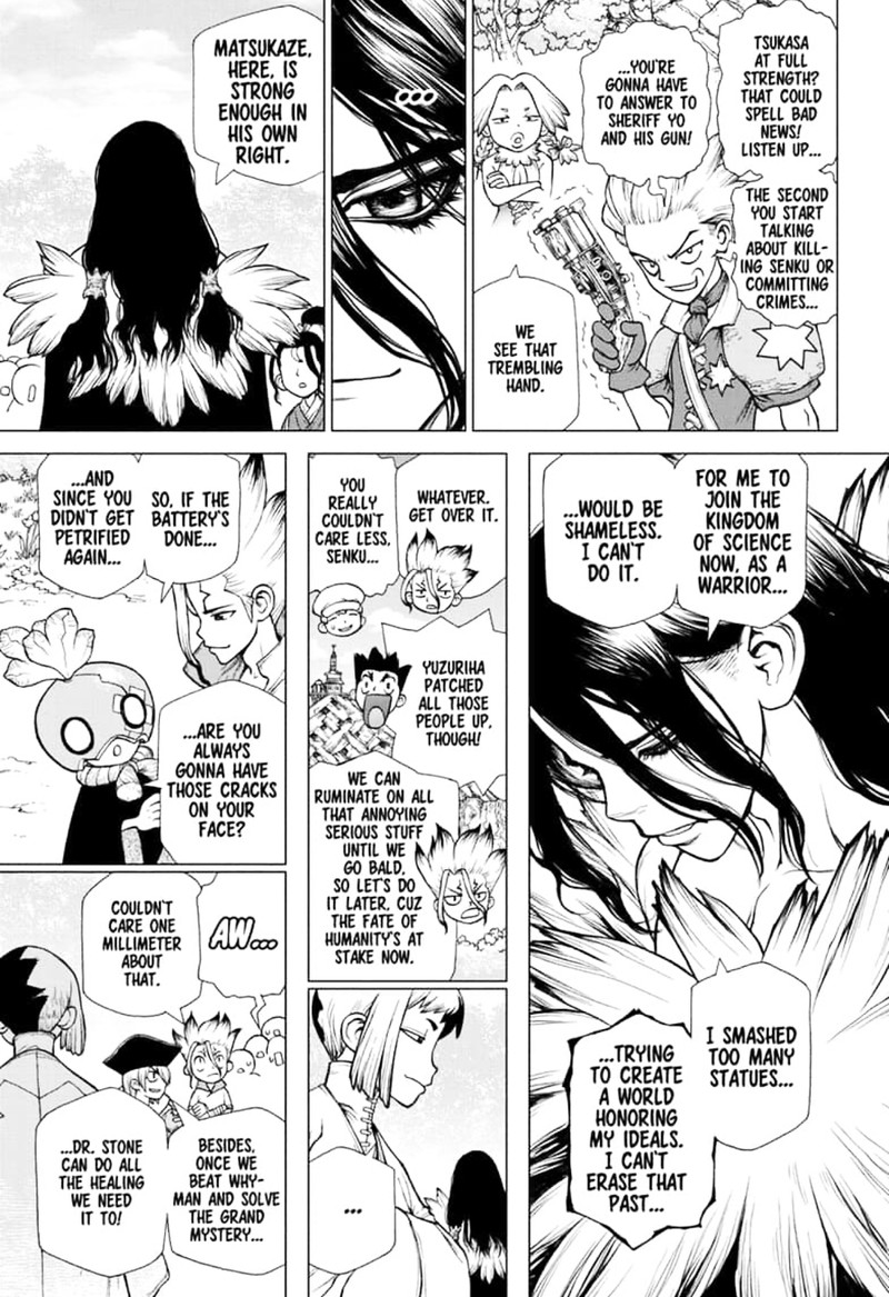 Dr. Stone Manga Chapter 141 page 18 - First Team scene