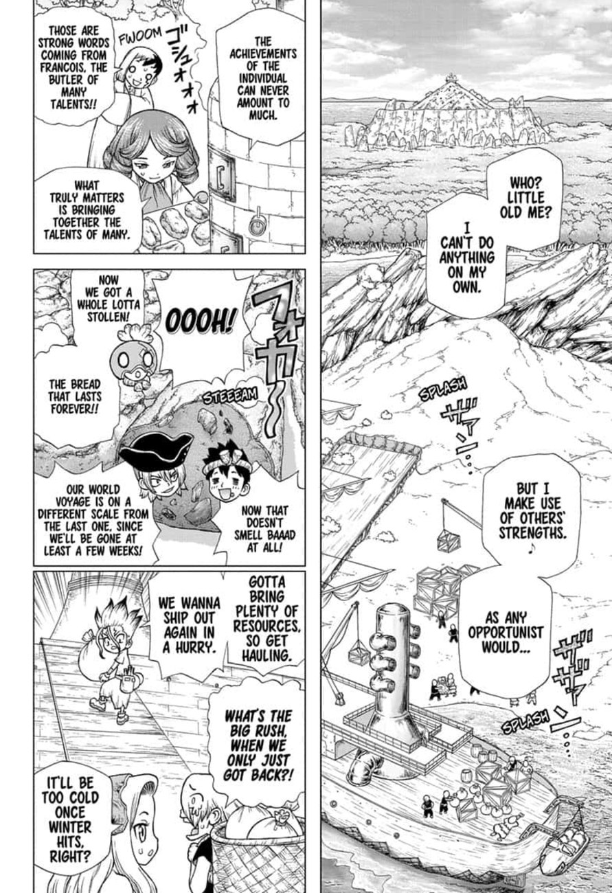 Dr. Stone Manga Chapter 142 page 4 - World Power scene