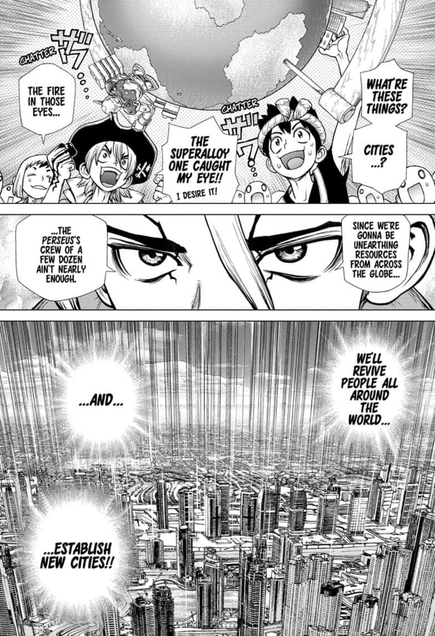 Dr. Stone Manga Chapter 142 page 7 - World Power scene