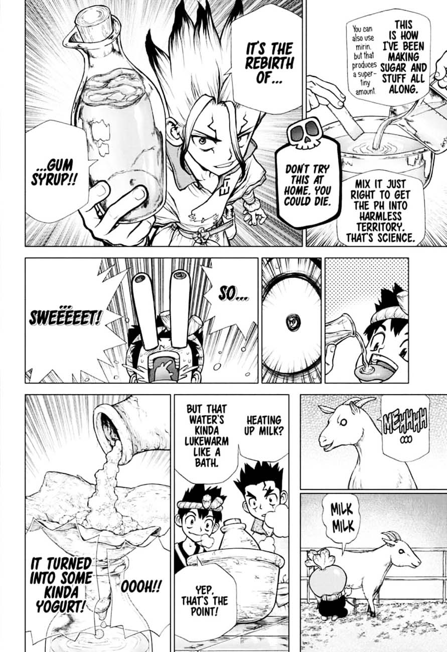 Dr. Stone Manga Chapter 145 page 6 - Bar Francois scene