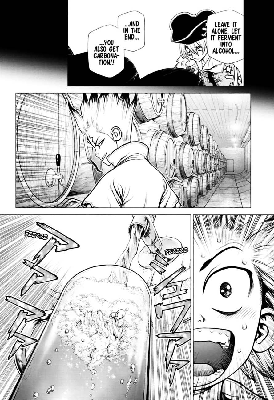 Dr. Stone Manga Chapter 146 page 4 - Bar Francois: Bitters scene