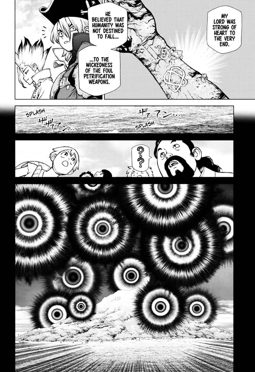 Dr. Stone Manga Chapter 146 page 6 - Bar Francois: Bitters scene
