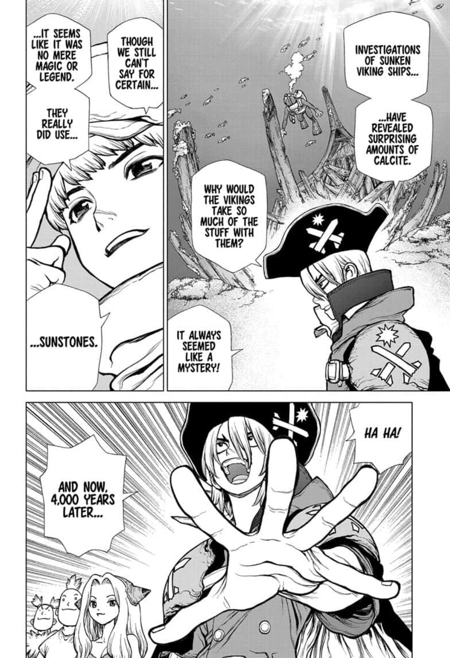 Dr. Stone Manga Chapter 147 page 14 - Science Journey scene