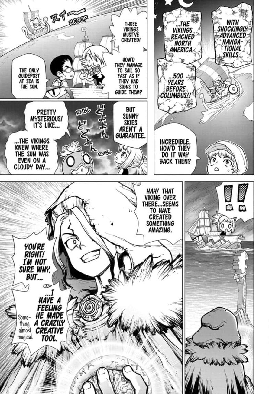 Dr. Stone Manga Chapter 147 page 3 - Science Journey scene