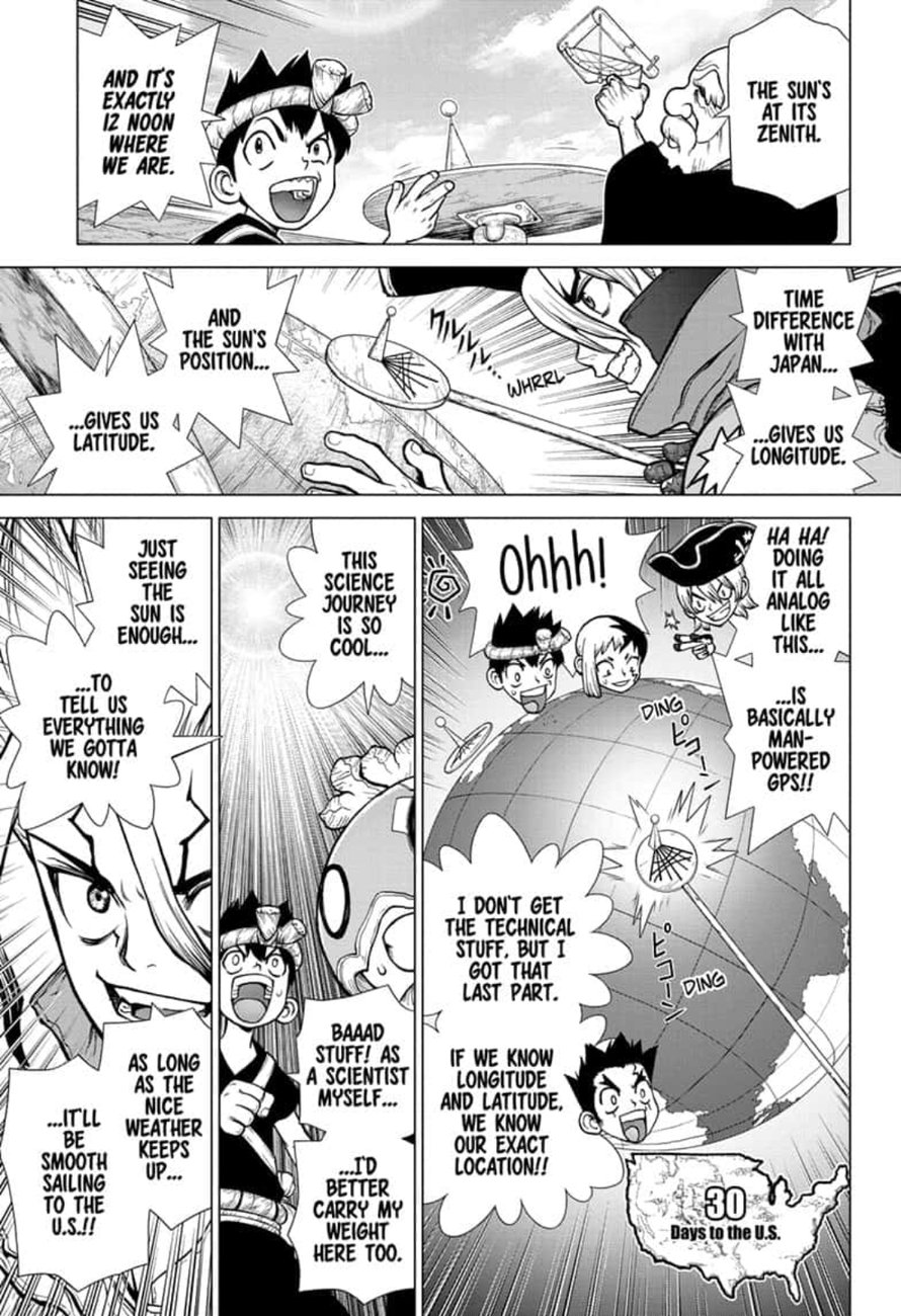 Dr. Stone Manga Chapter 147 page 7 - Science Journey scene