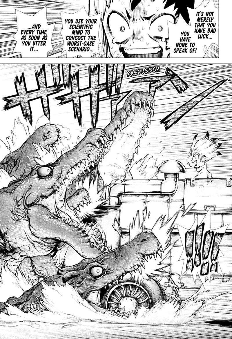 Dr. Stone Manga Chapter 148 page 10 - Pioneers of Earth scene