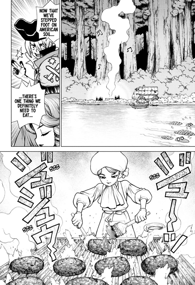 Dr. Stone Manga Chapter 148 page 13 - Pioneers of Earth scene