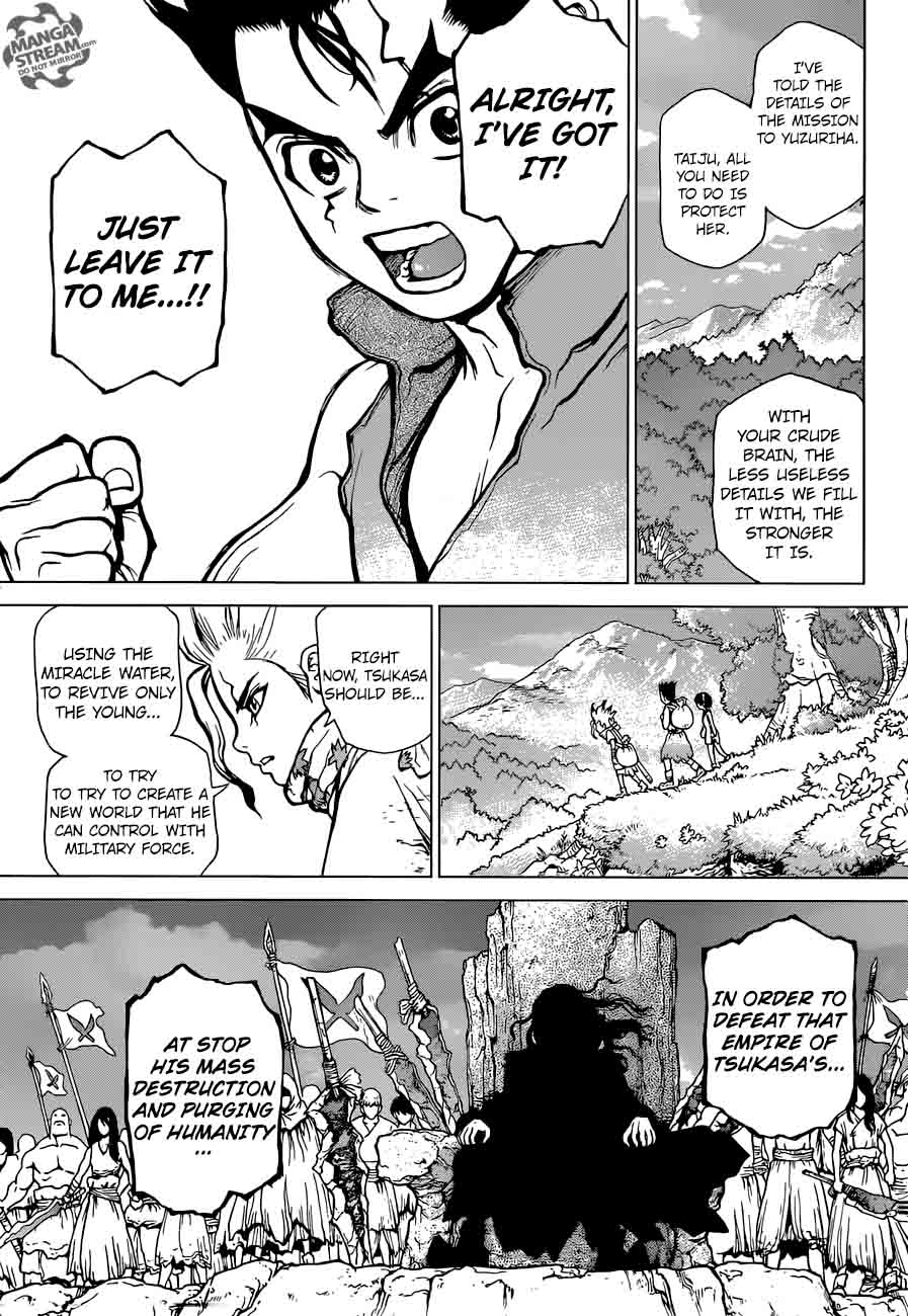 Dr. Stone Manga Chapter 15 page 13 - Two Kingdoms of the Stone World scene