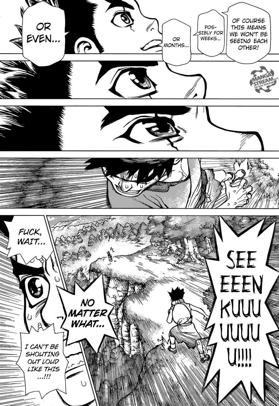 Dr. Stone Manga Chapter 15 page 16 - Two Kingdoms of the Stone World scene