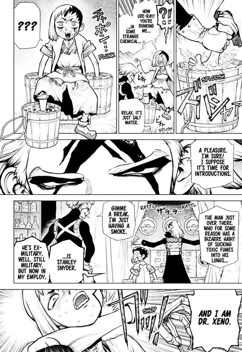 Dr. Stone Manga Chapter 151 page 11 - Dr. X scene