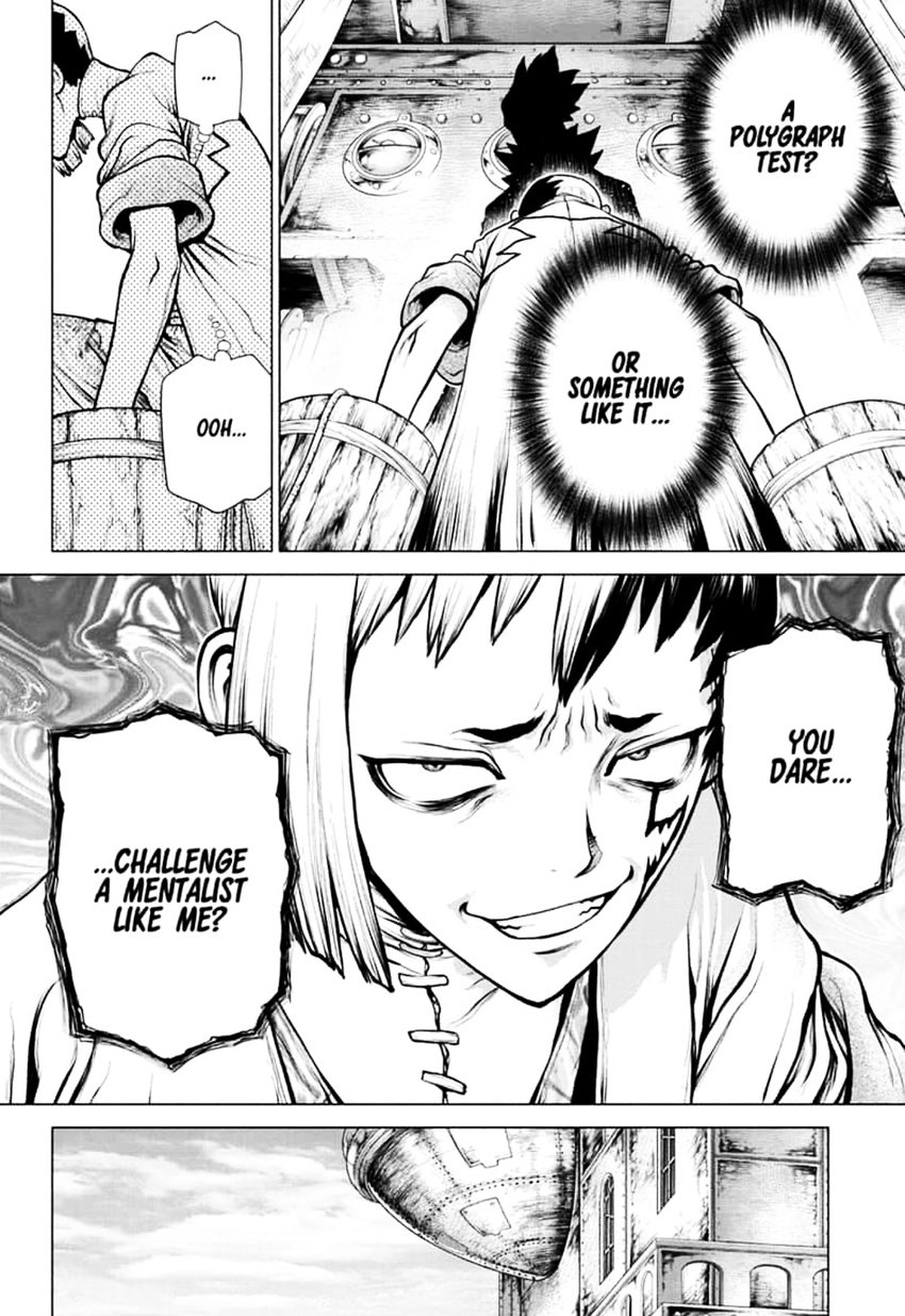 Dr. Stone Manga Chapter 151 page 13 - Dr. X scene