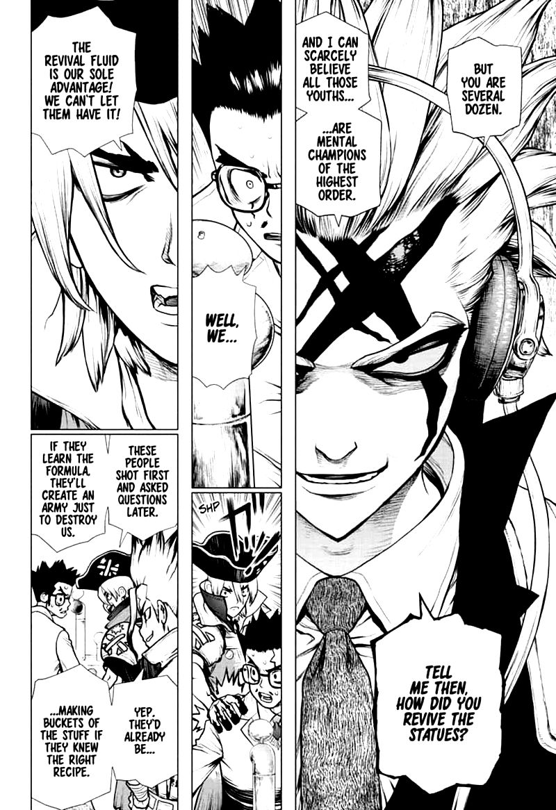 Dr. Stone Manga Chapter 152 page 14 - Doctor vs Doctor scene