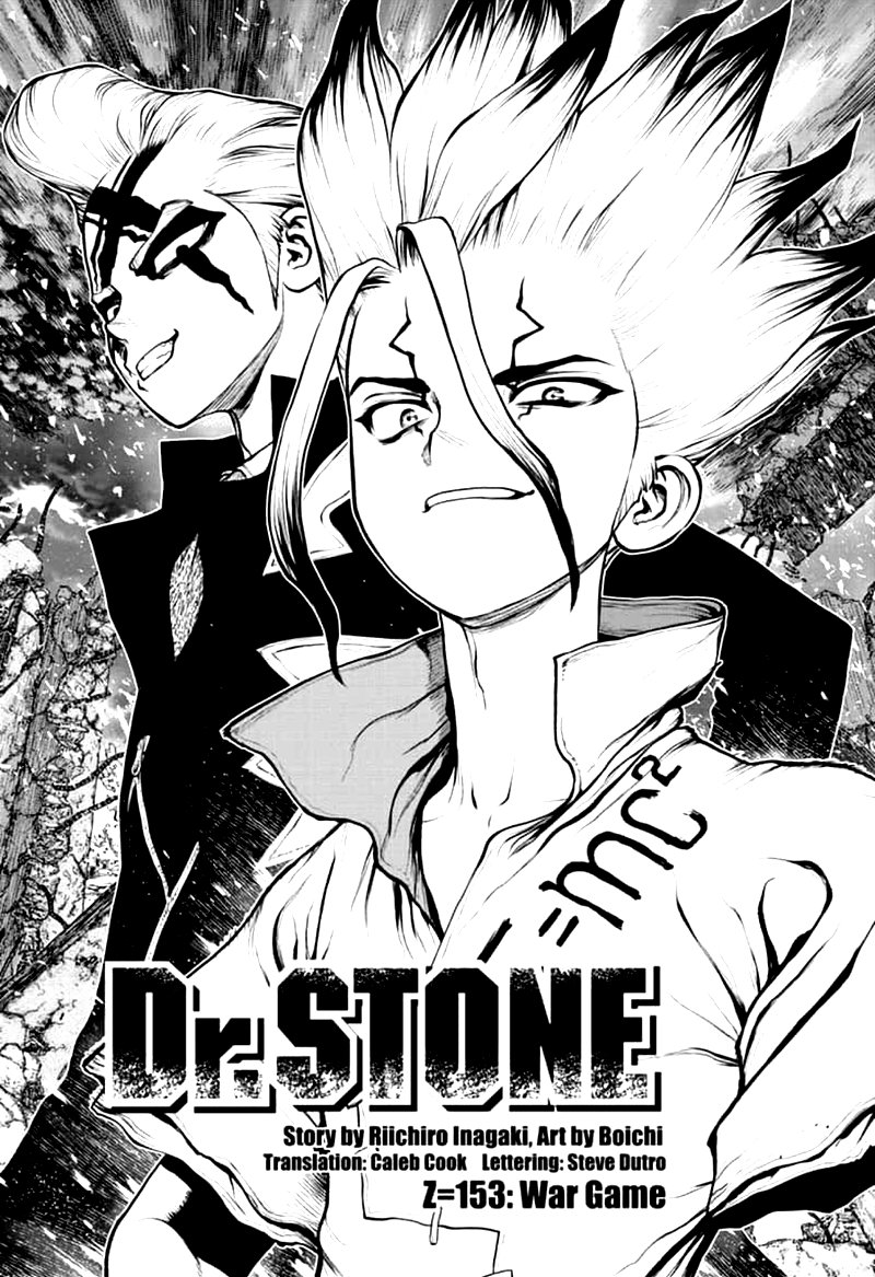 Dr. Stone Manga Chapter 153 page 1 - War Game scene