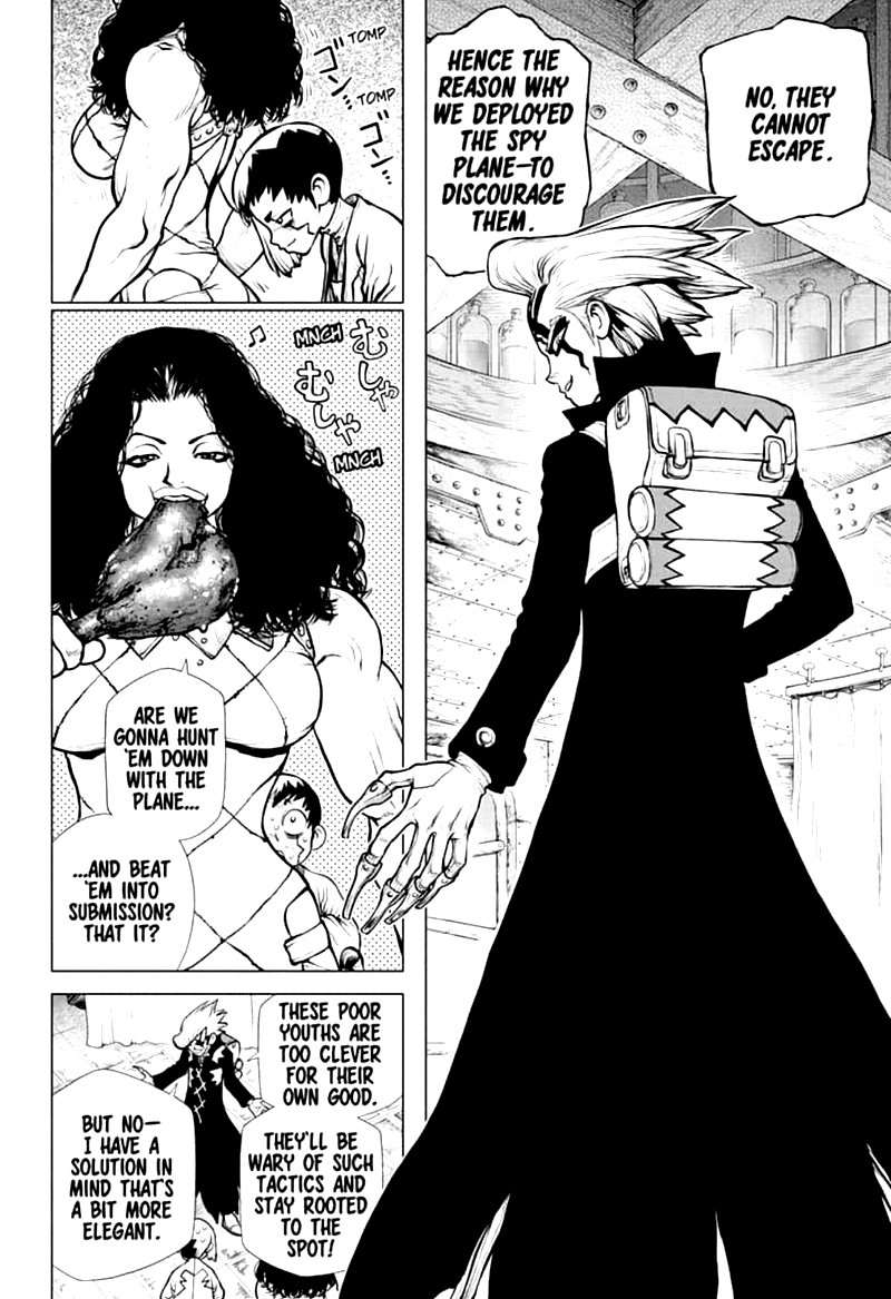 Dr. Stone Manga Chapter 153 page 10 - War Game scene