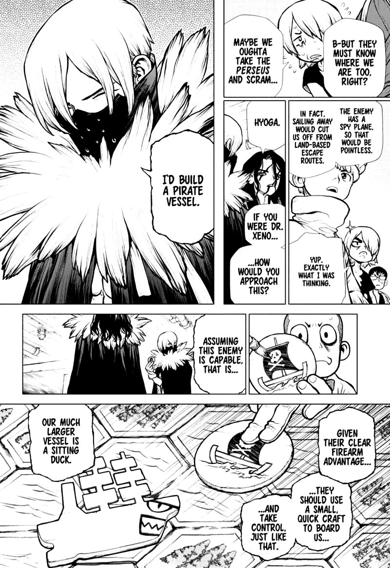 Dr. Stone Manga Chapter 153 page 5 - War Game scene