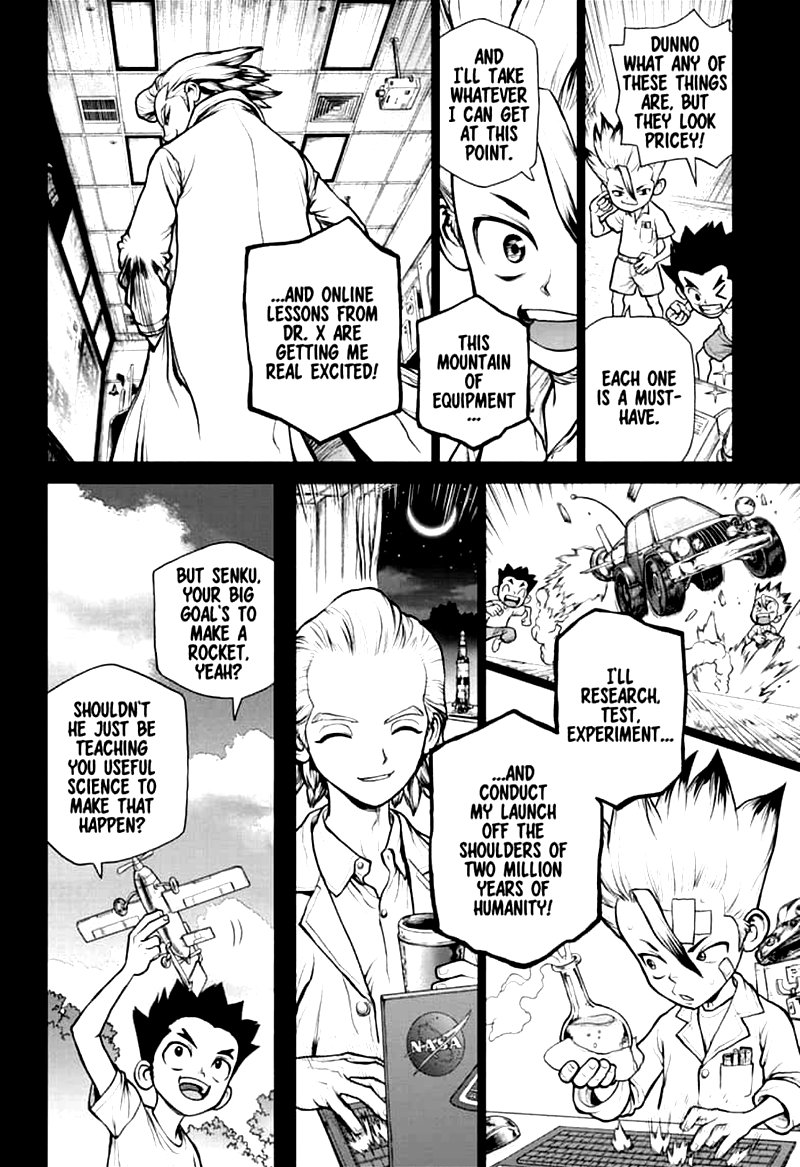 Dr. Stone Manga Chapter 156 page 10 - Two Scientists scene