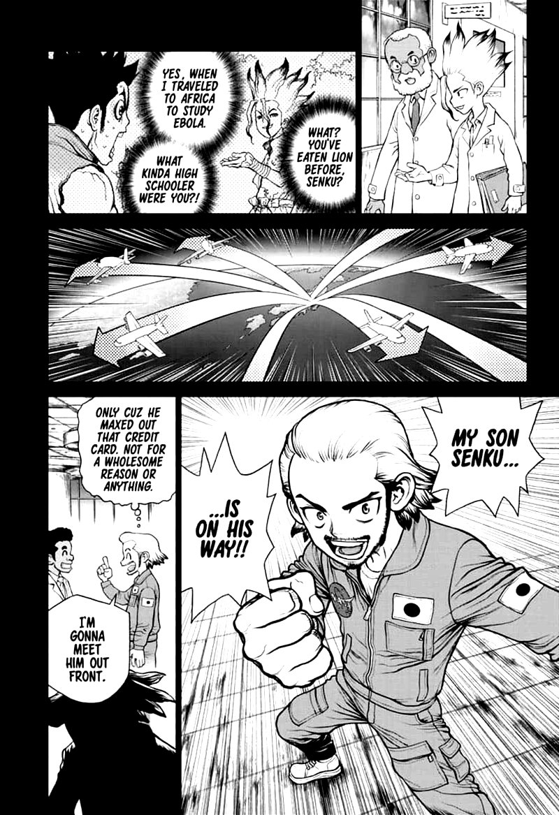 Dr. Stone Manga Chapter 156 page 16 - Two Scientists scene