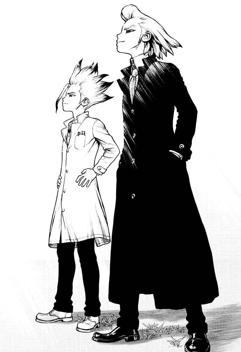Dr. Stone Manga Chapter 156 page 19 - Two Scientists scene