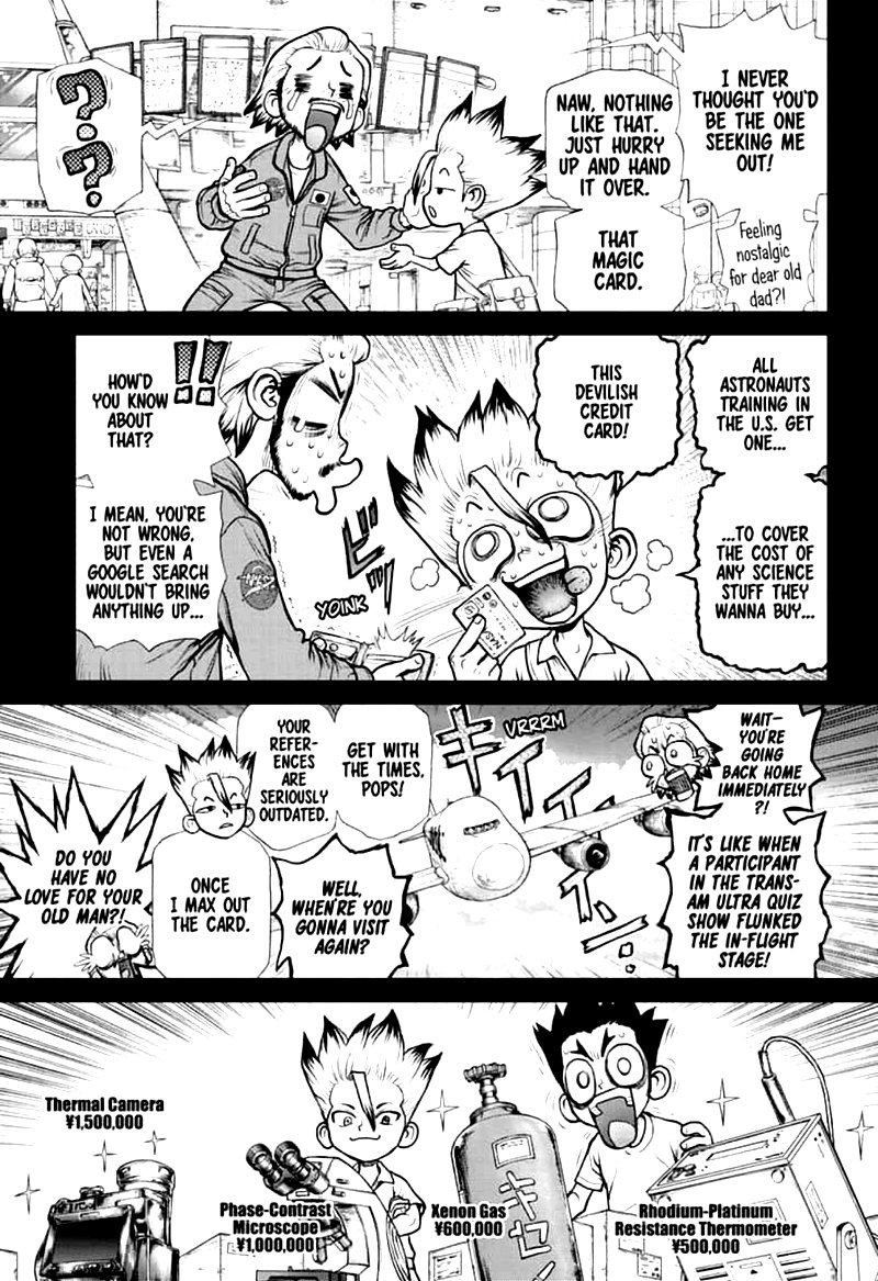 Dr. Stone Manga Chapter 156 page 9 - Two Scientists scene