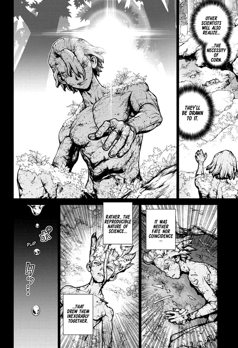 Dr. Stone Manga Chapter 157 page 15 - Same Time, Same Place scene