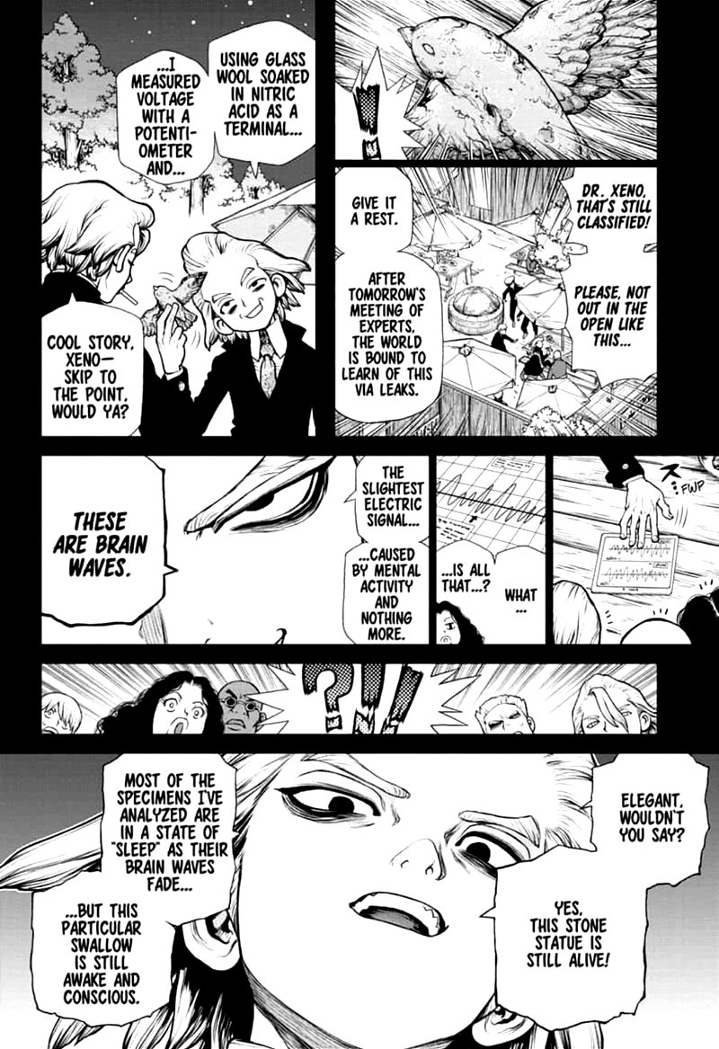 Dr. Stone Manga Chapter 157 page 7 - Same Time, Same Place scene