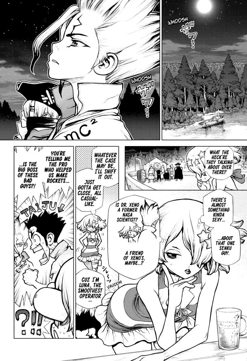 Dr. Stone Manga Chapter 158 page 7 - Who is the Scientist? scene