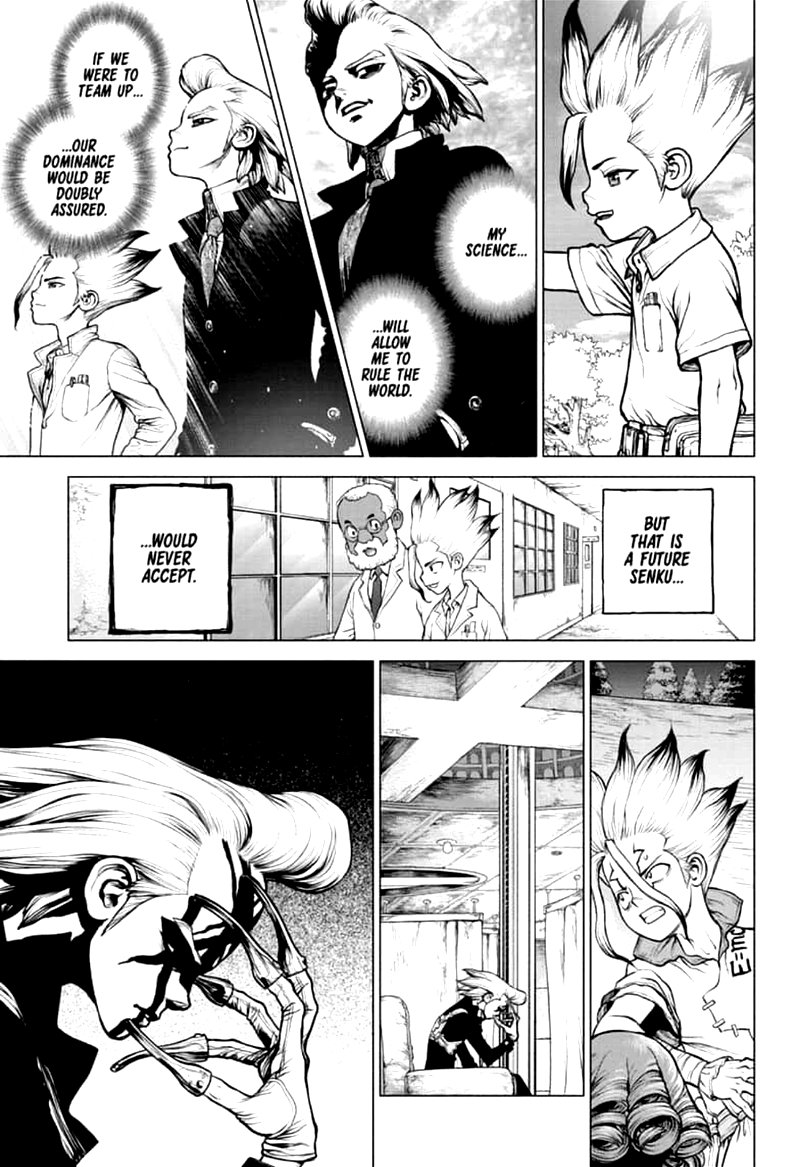 Dr. Stone Manga Chapter 159 page 11 - Lock On scene