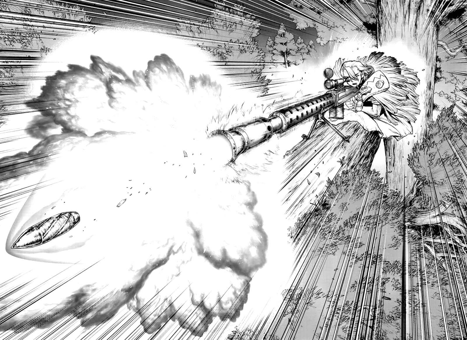 Dr. Stone Manga Chapter 159 page 13 - Lock On scene