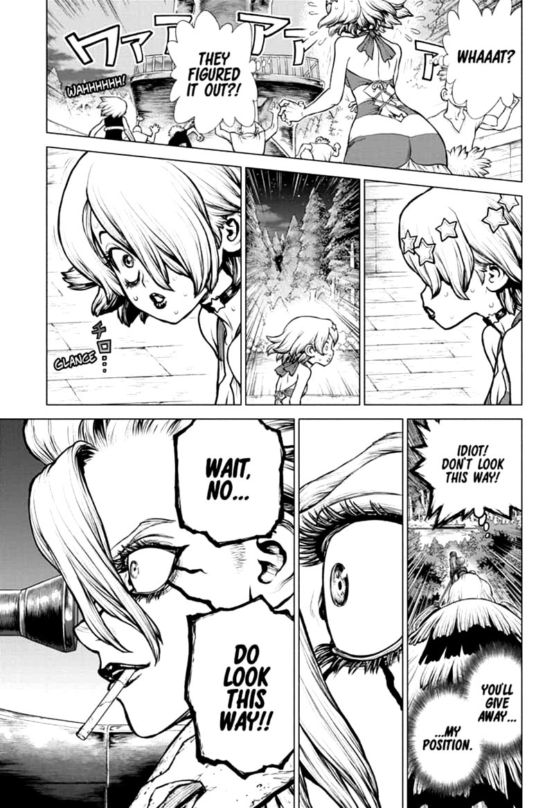 Dr. Stone Manga Chapter 159 page 7 - Lock On scene